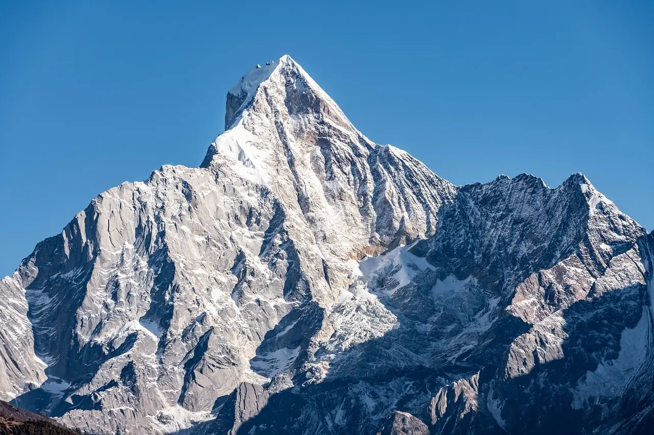 Sneklædt bjerg i Polen