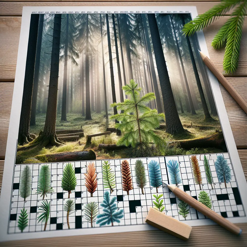 Muligheder til Nåletræ i krydsord